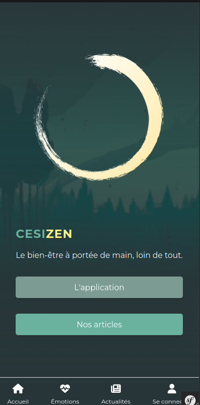 Screenshot de l'application